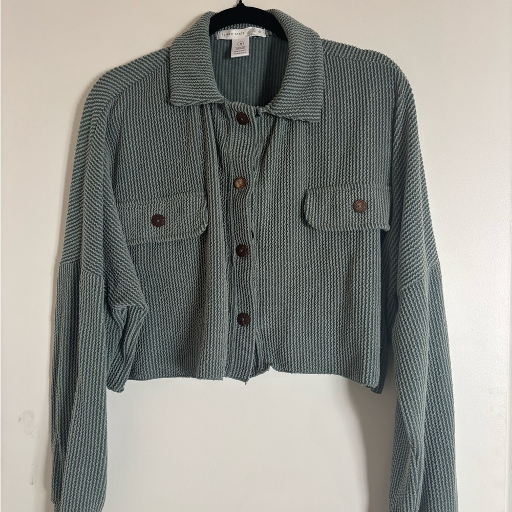 Altar'd State Green Crop Top
